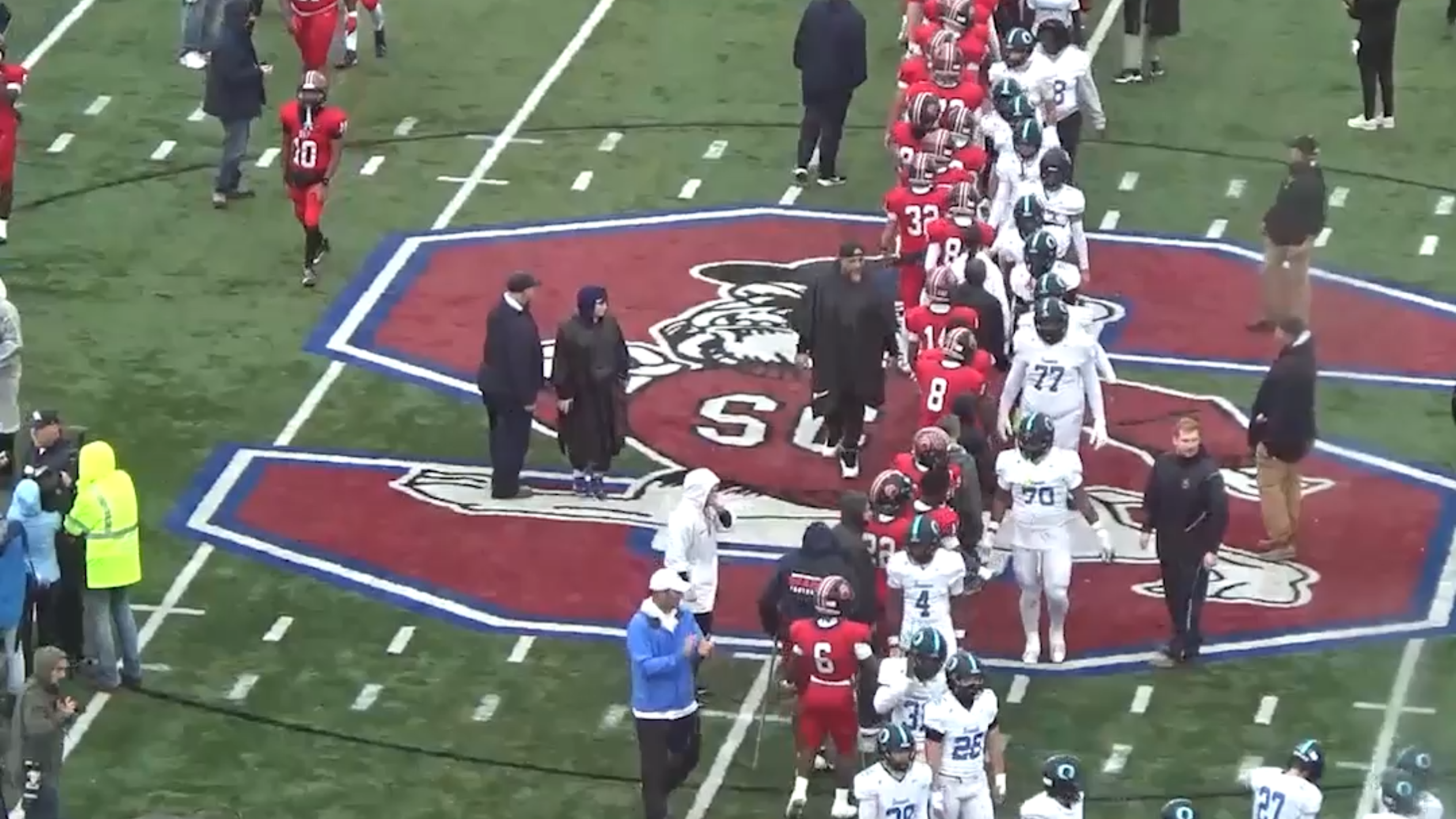 Video shows football players fighting after SC championship game