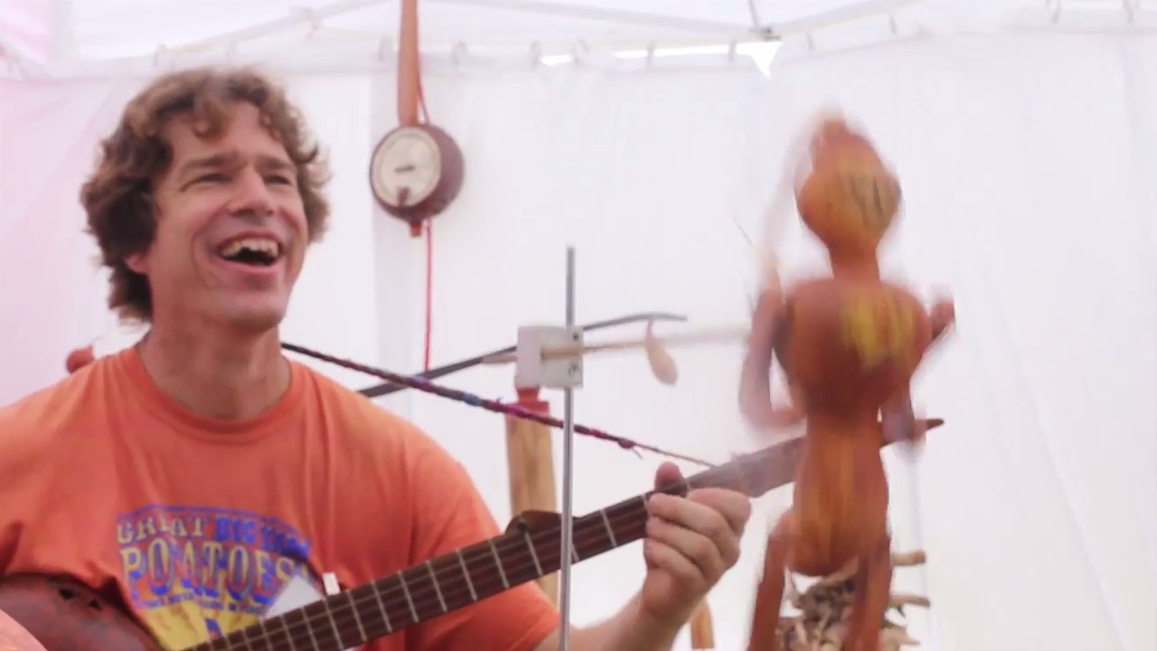 Hand crafted gourd banjos at Peter Anderson Festival