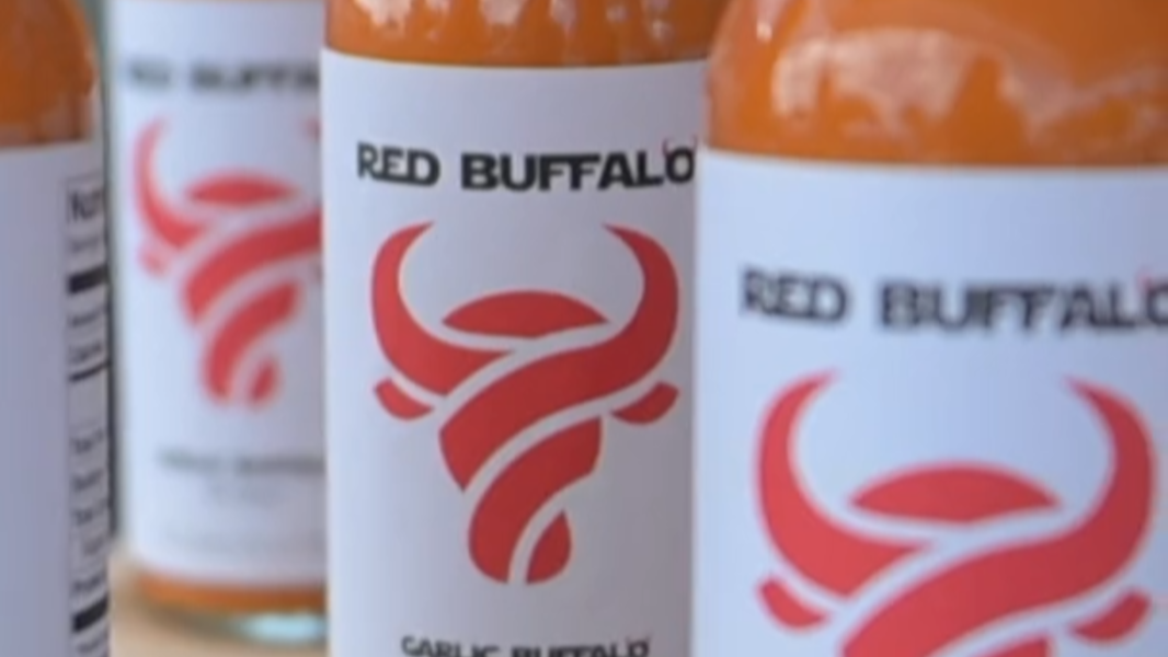 Locally made Red Buffalo sauce prefect for wings and more (Video)