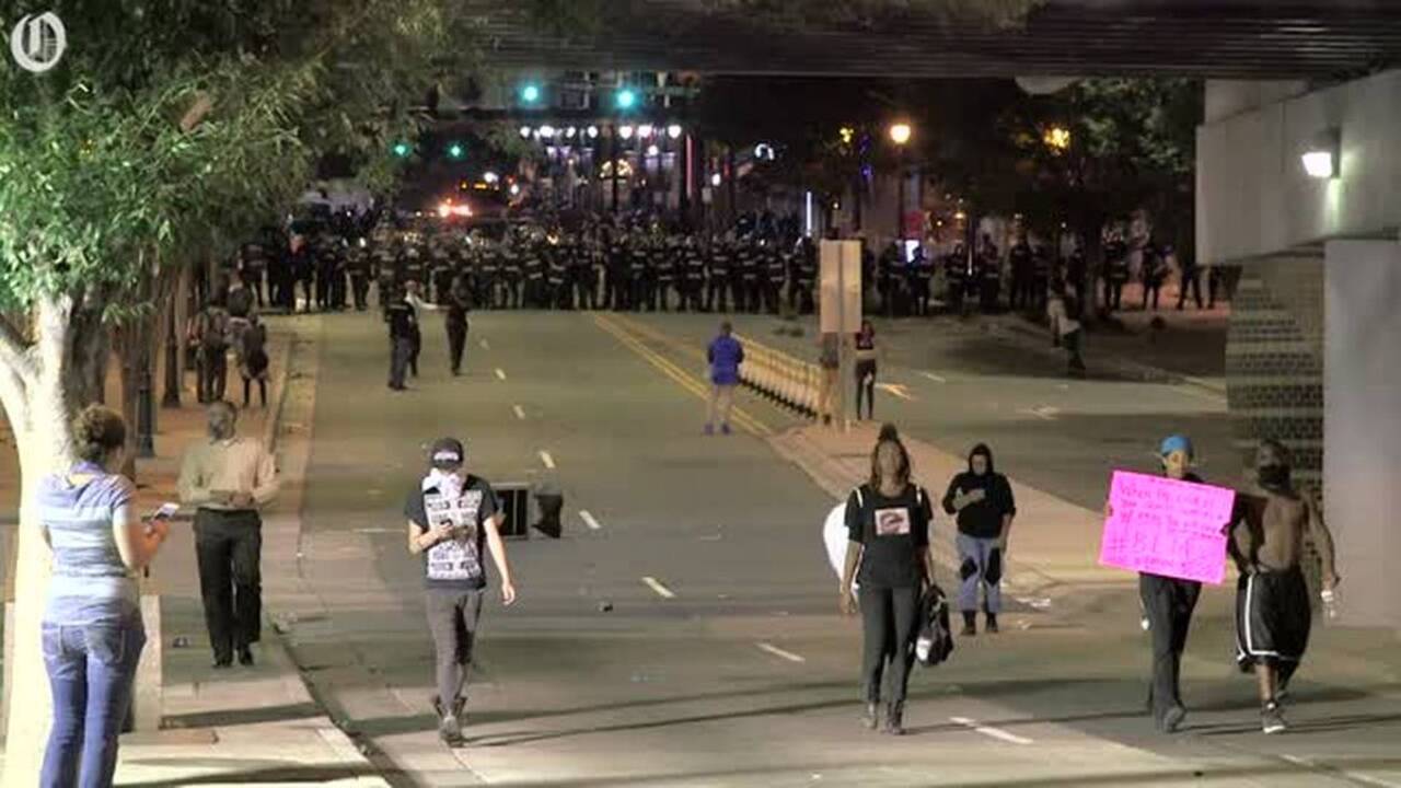 Charlotte police protests: from peaceful to violent
