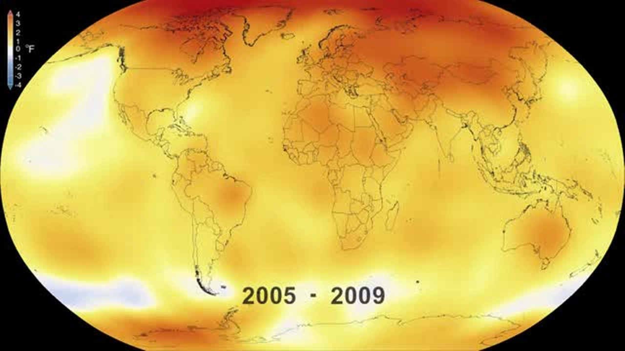Video: See Earth heat up to the hottest year in modern history