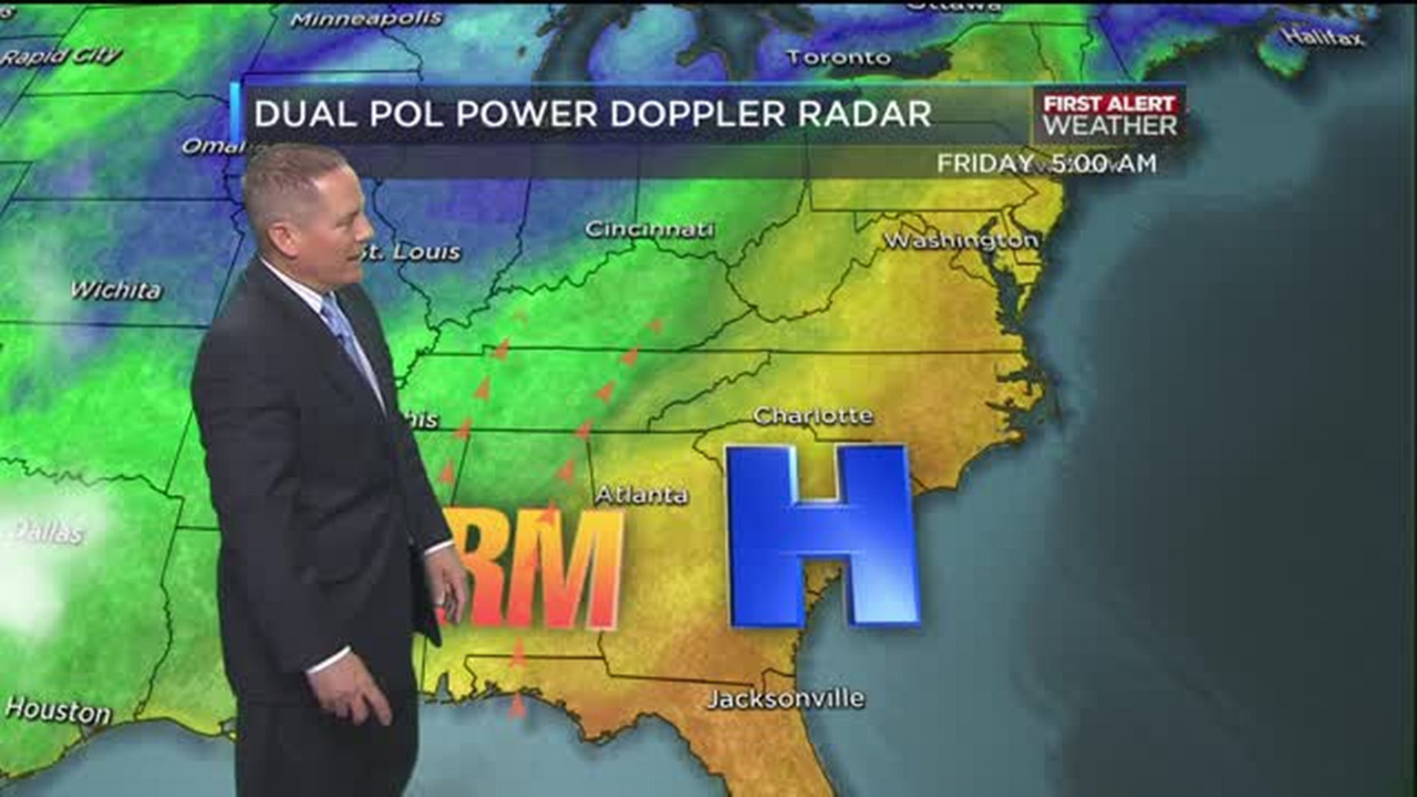 WBTV First Alert forecast for 03.23.16