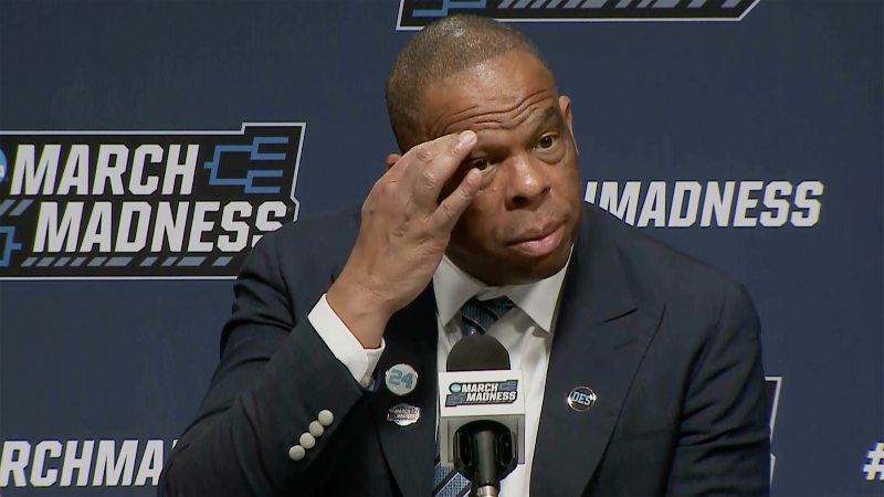 UNC's Hubert Davis on what went wrong in the first round loss to VCU