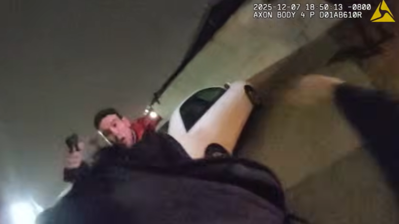 Video shows Fresno cop nearly struck in head by bullet