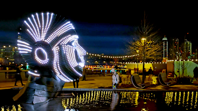 Giant ‘Talking Heads’ to light up downtown Raleigh in new Art Walk