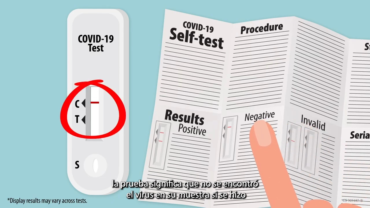 Cómo interpretar los resultados de la prueba casera de COVID-19