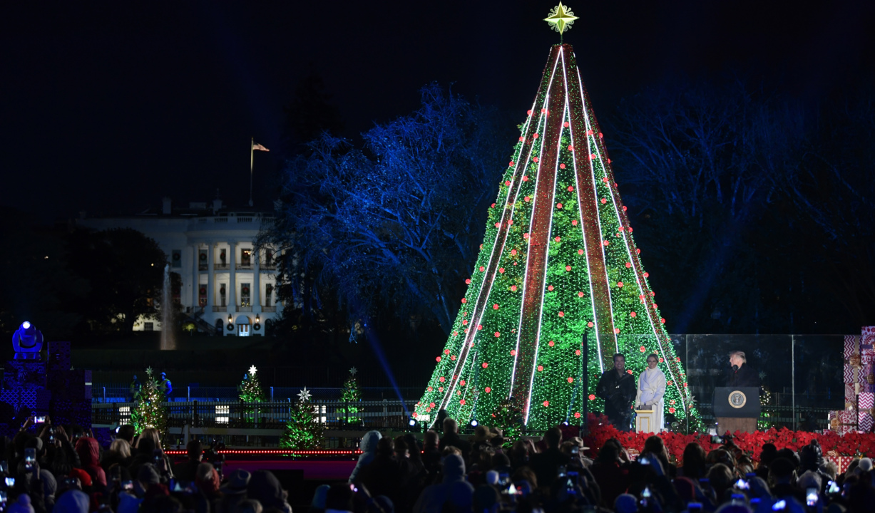 Watch President Trump, First Lady light National Christmas Tree