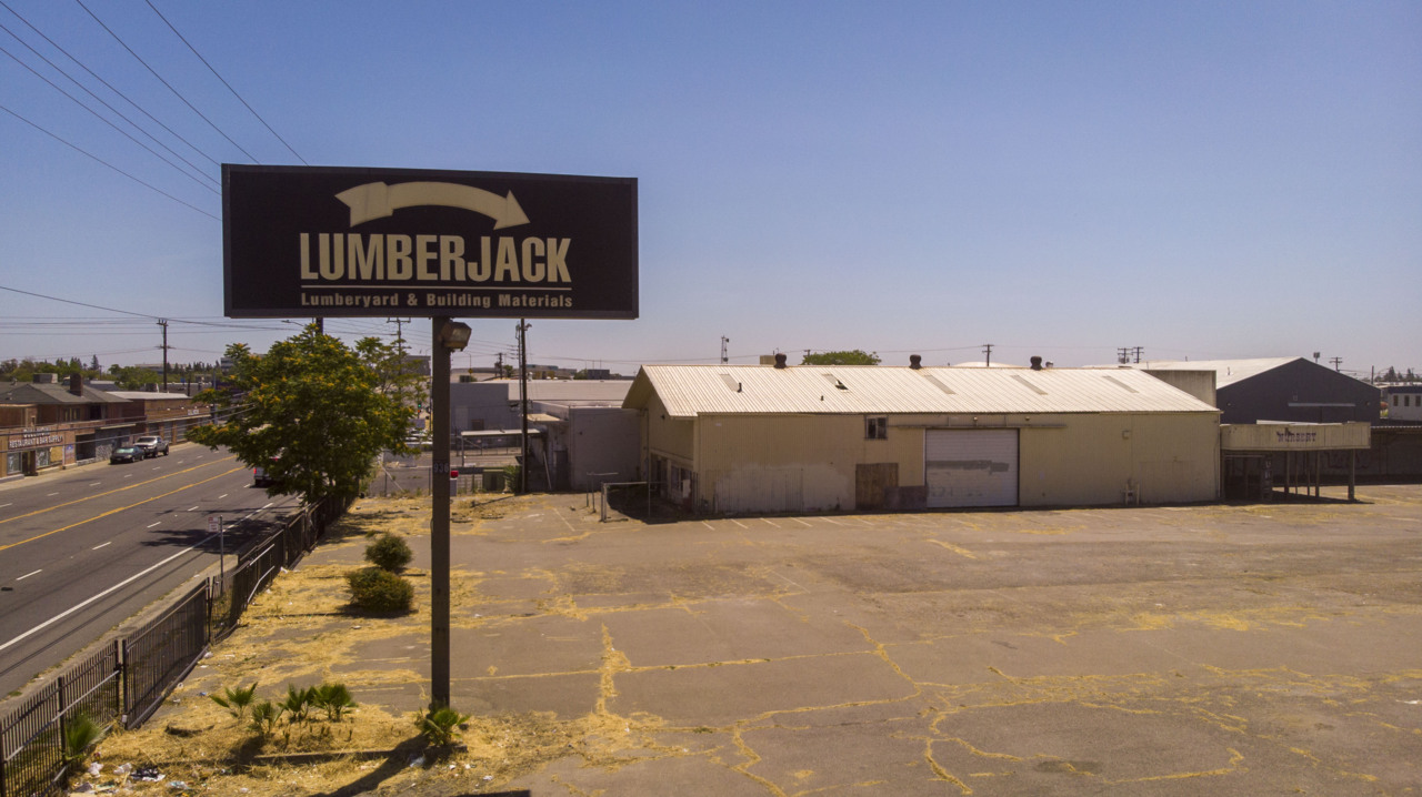 See drone video of former Lumberjack site approved for affordable housing