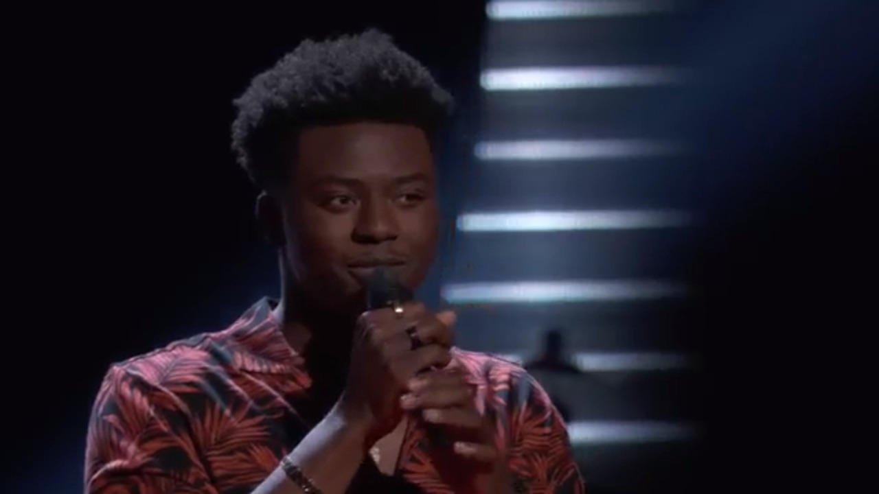 Columbia’s Camm Wess sings “Earned it”  during The Voice Blind Auditions