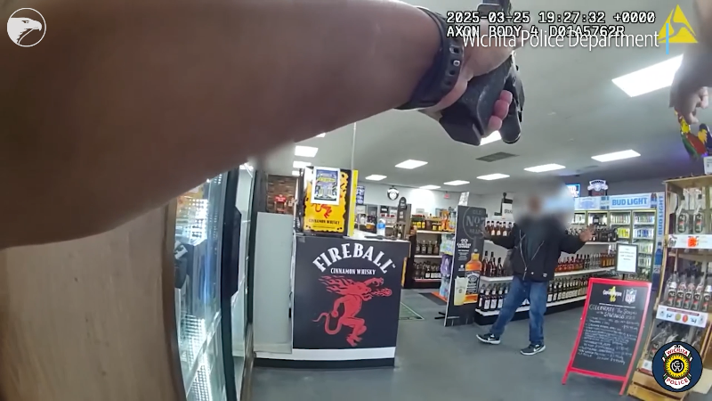 Wichita police arrest armed man in liquor store