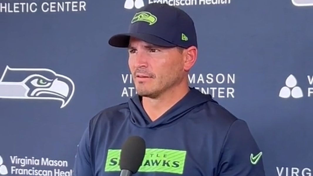 Coach Mike Macdonald pleased with longest practice so far of Seahawks training camp