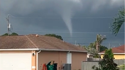 Possible Tornado Spotted Near Port St. Lucie, Florida