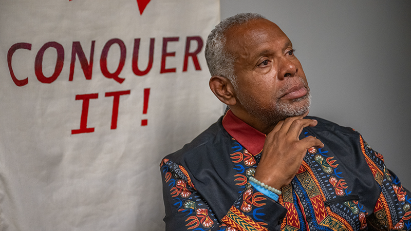 He brings AIDS awareness to African Americans. ‘You don’t have to die, just get tested.’