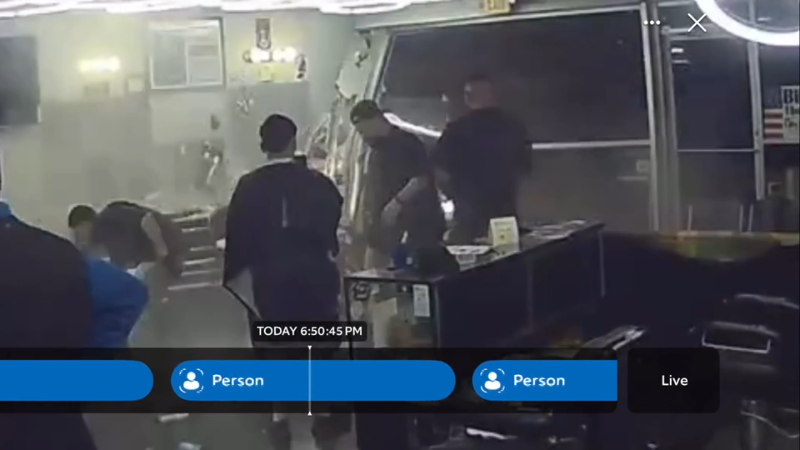 Vehicle crashes into North Texas barbershop