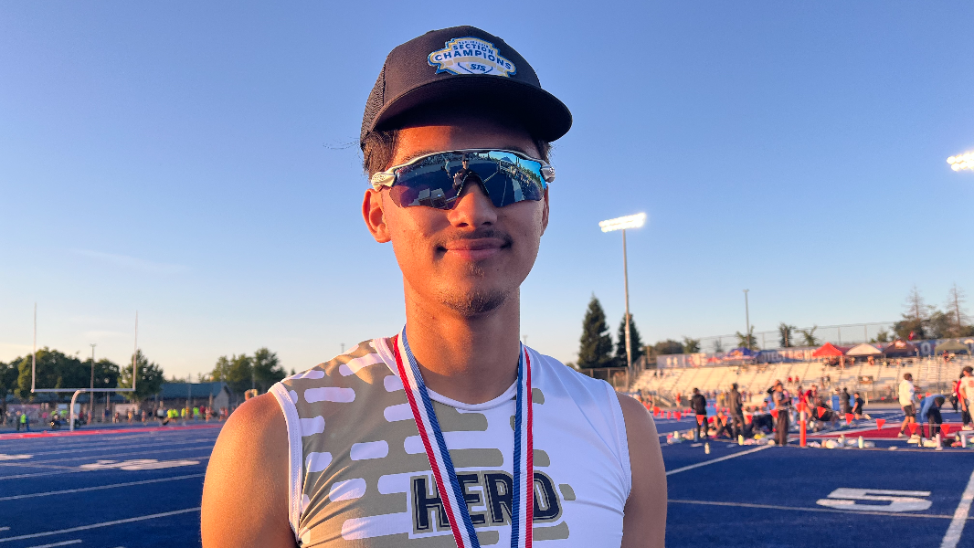 See Elk Grove sprinter Cy Lugo fly down the track at Sac City College
