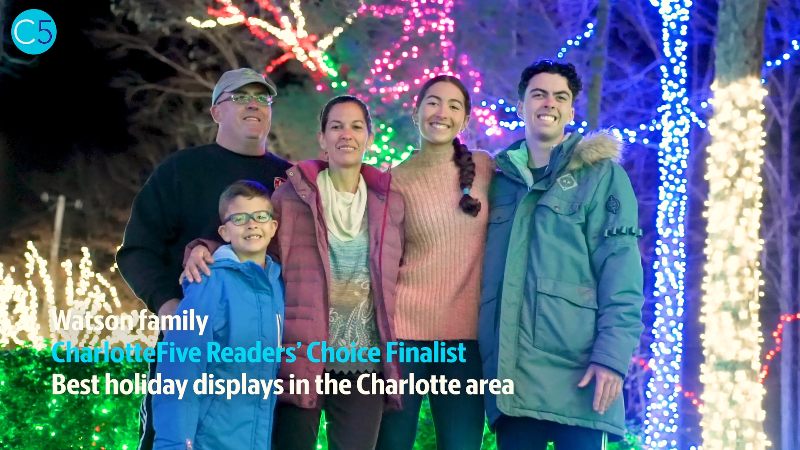 Video: 2023 finalist for the best holiday display in the Charlotte area