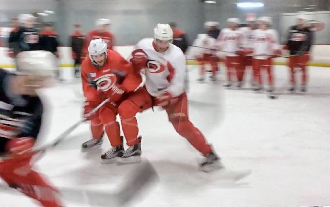 Canes’ Jordan Staal back on the ice