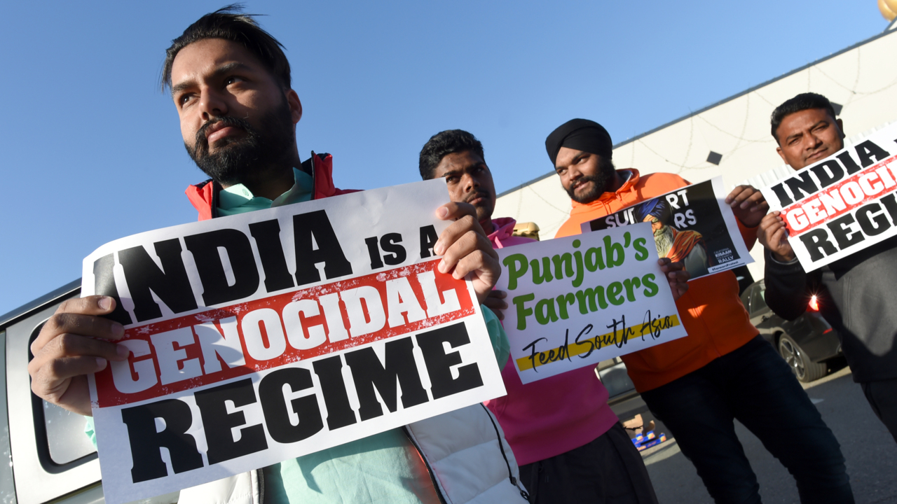 Sikh farmers convoy to Oakland to protest new ag laws in India