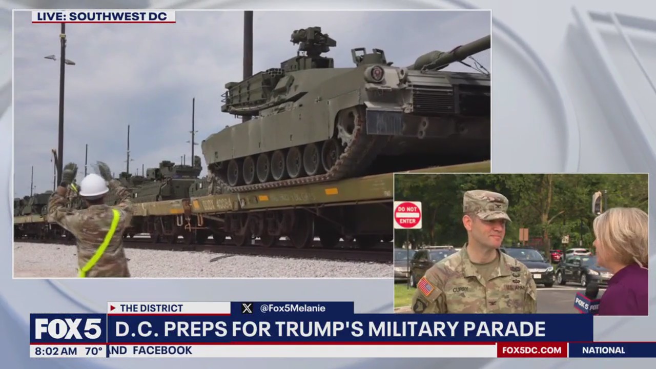 DC prepares for Trump’s military parade