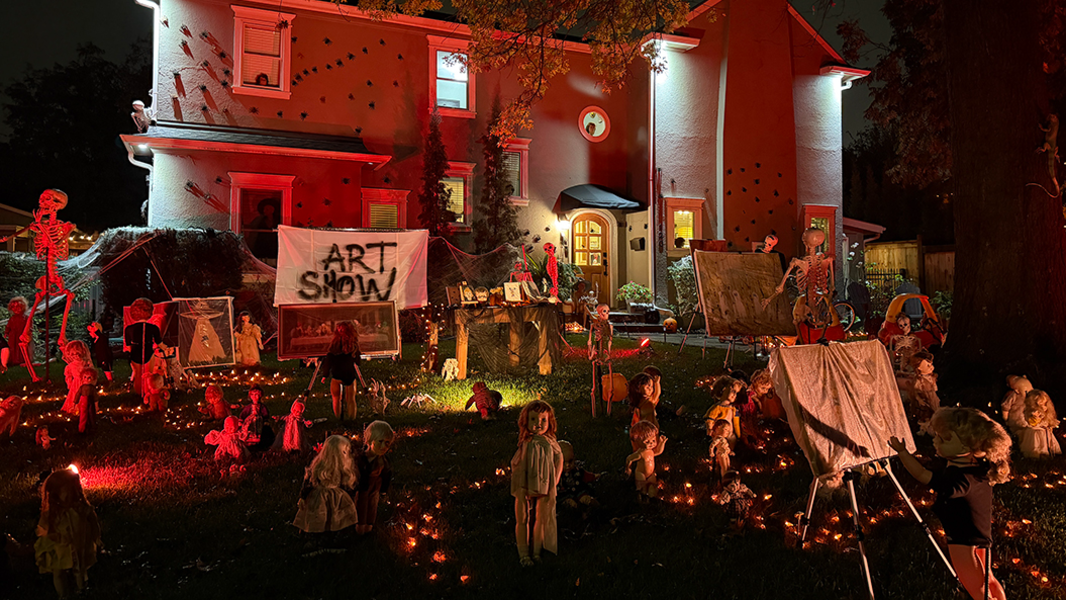 College Hill's creepy baby Halloween house gets artsy