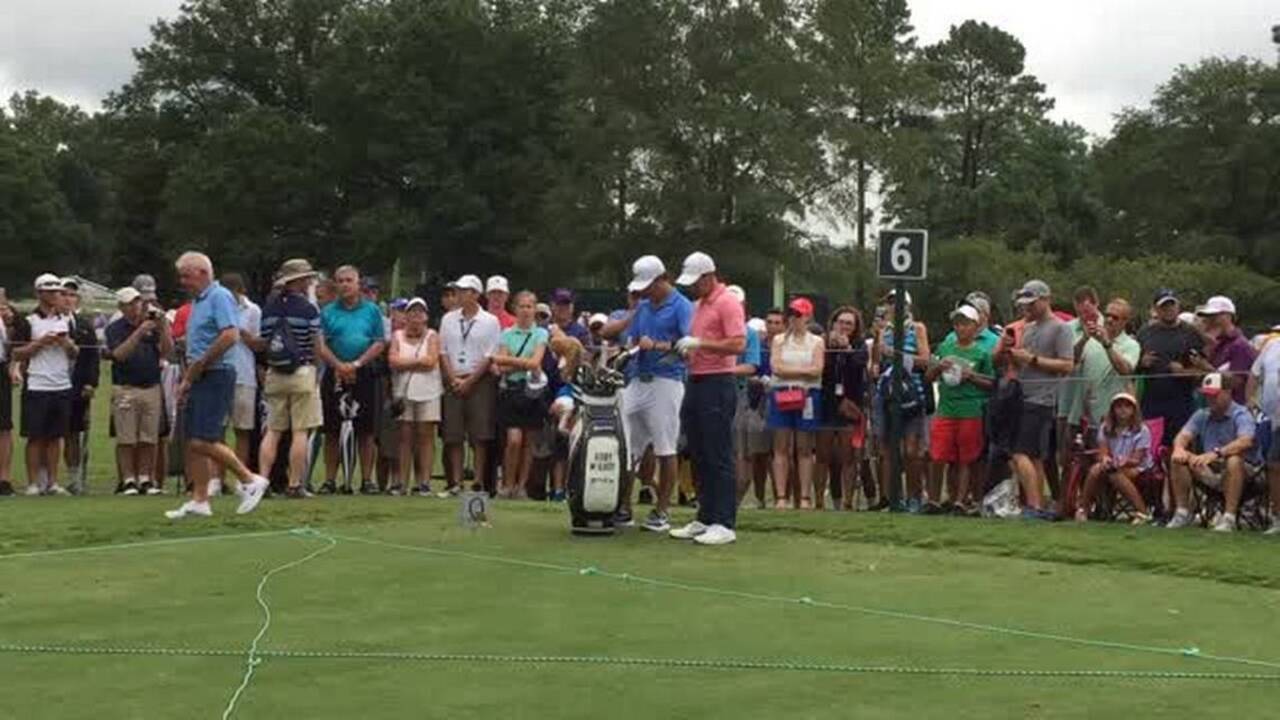 McIlroy practices at Quail Hollow