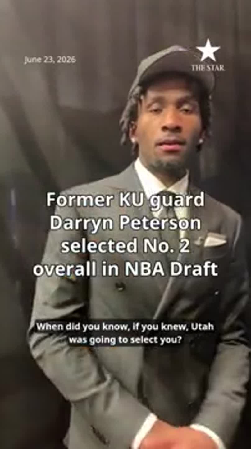 Former KU guard Darryn Peterson selected No. 2 overall in NBA Draft