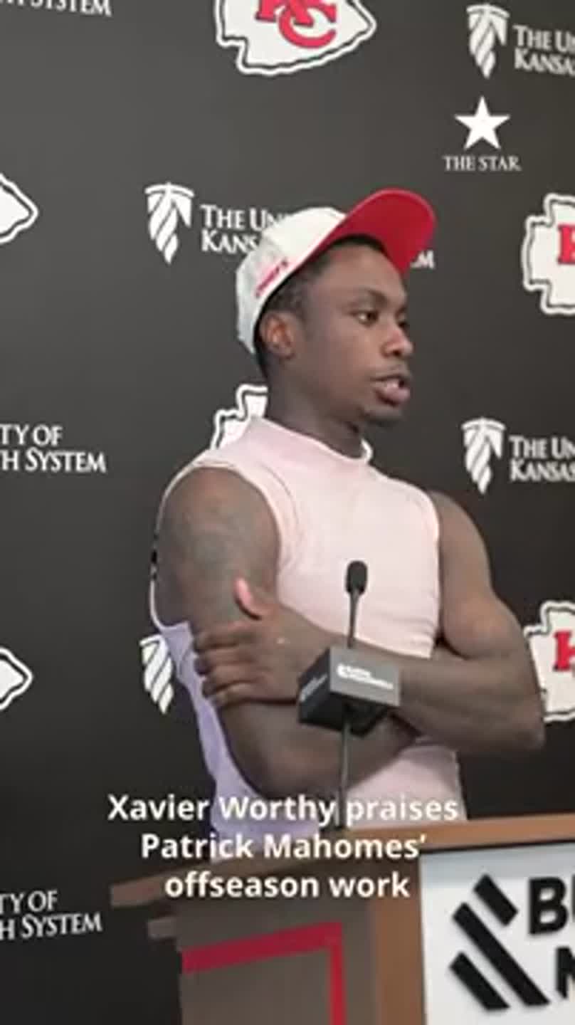 'He's back:' Xavier Worthy praises Patrick Mahomes' off-season work