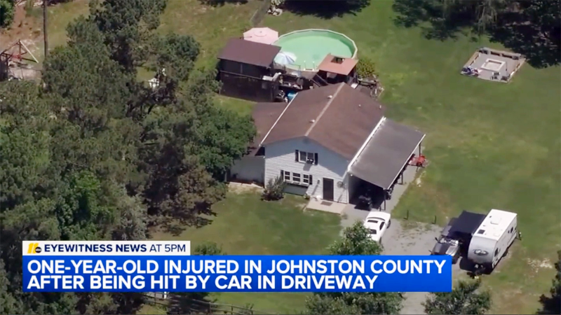 Child seriously hurt after being hit by grandfather’s vehicle in Johnston County