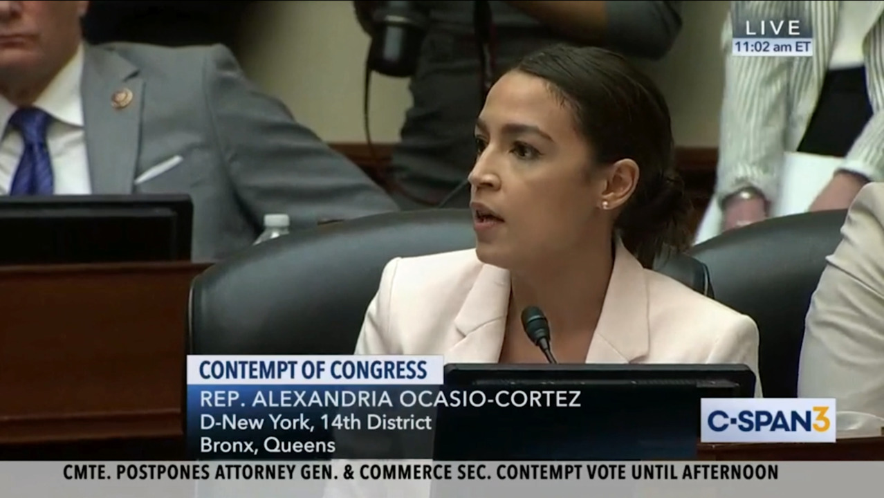 Ocasio-Cortez calls out Kobach’s involvement with Census citizenship question