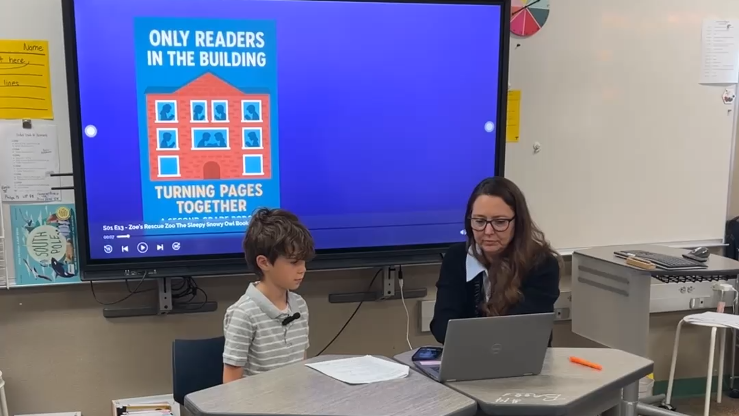 North Texas second-graders share book reviews by filming podcasts