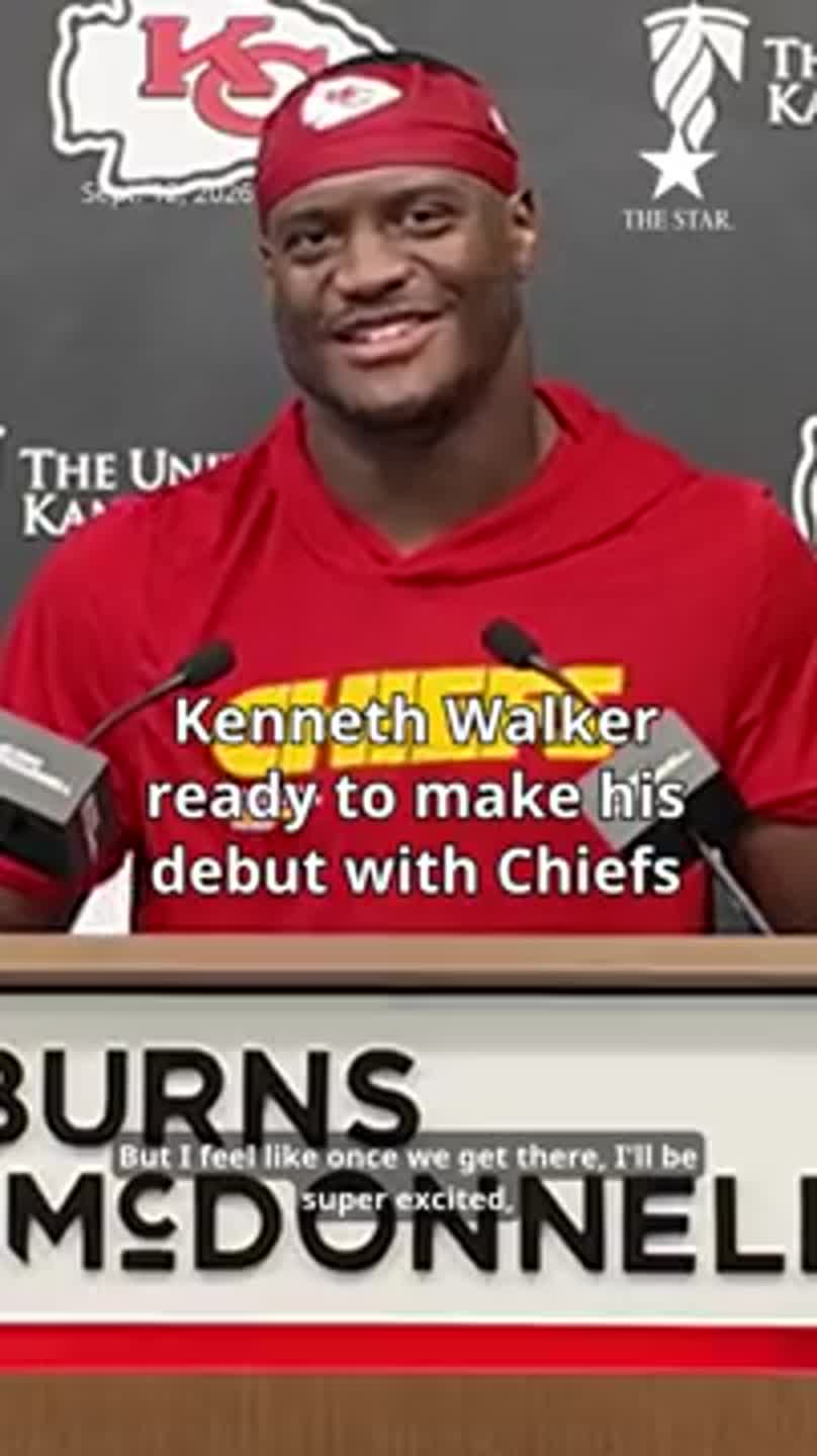 Kenneth Walker is ready to make his debut with the Kansas City Chiefs