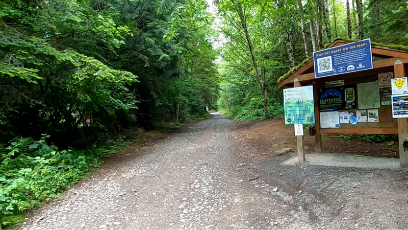 Bikers can follow this route to get to the Galby Grooves Concert from the south entrance to the mountain
