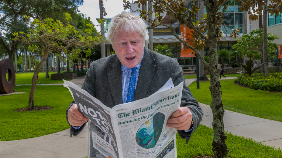 UK Prime Minister Boris Johnson taught a special class at UM