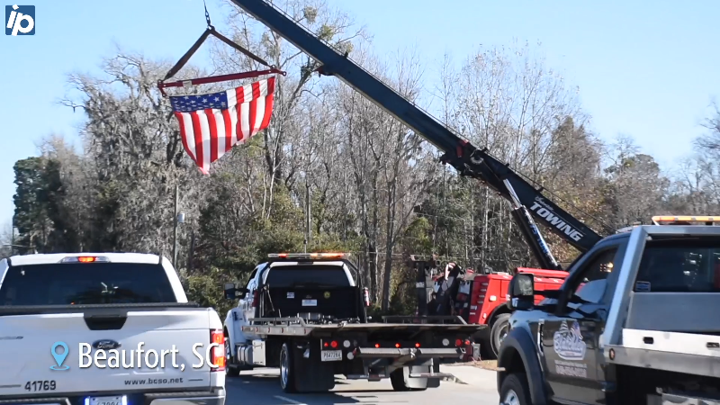 Video shows SC tow trucks honoring fellow operator, Marine who died in hit-and-run