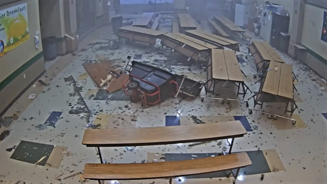 See new footage of tornado hitting elementary school in Andover, Kansas