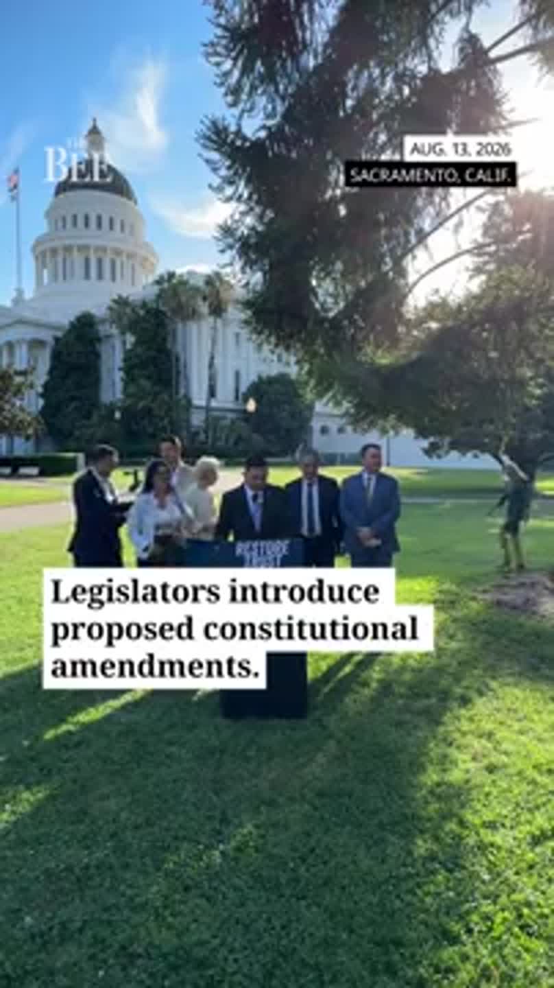 Listen to GOP legislators introduce constitutional amendments for California elections