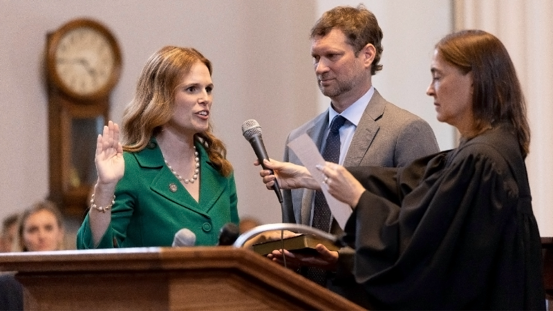 Allison Riggs sworn in to NC Supreme Court after six-month election battle