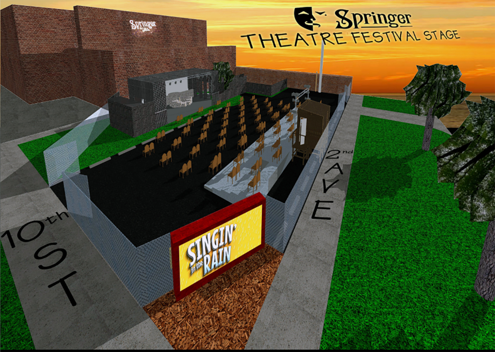Springer building amphitheater,  moving remainder of season outside due to COVID-19