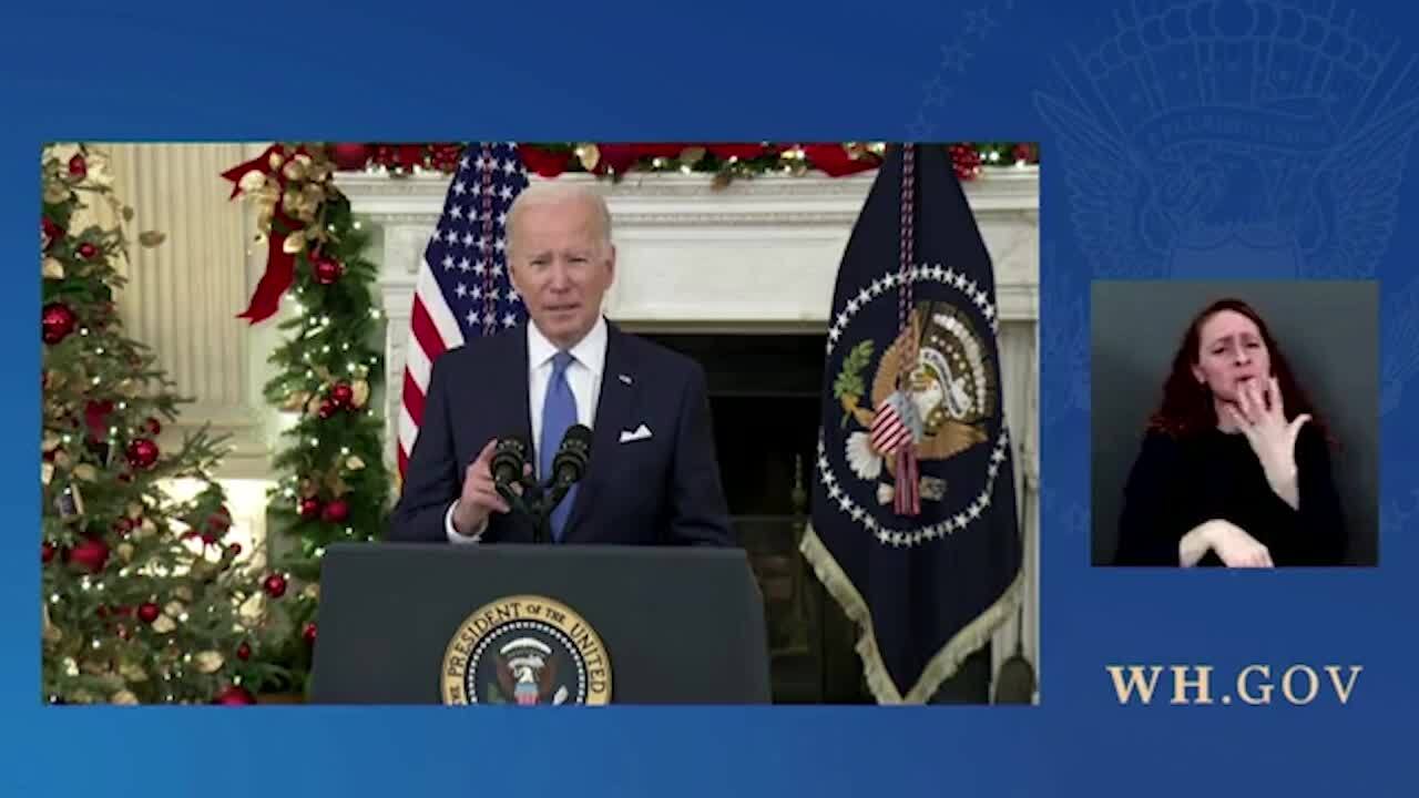 President Biden outlines plan to confront omicron surge, including at home tests