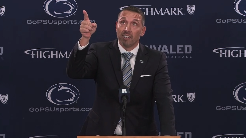 New Penn State football coach Matt Campbell speaks at introductory press conference