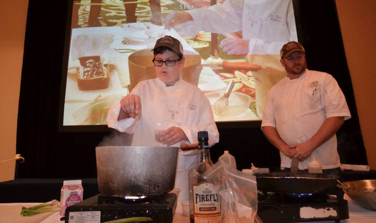 ‘Chopped Junior’ star Aiden McCarthy steals the show at Cooks & Books