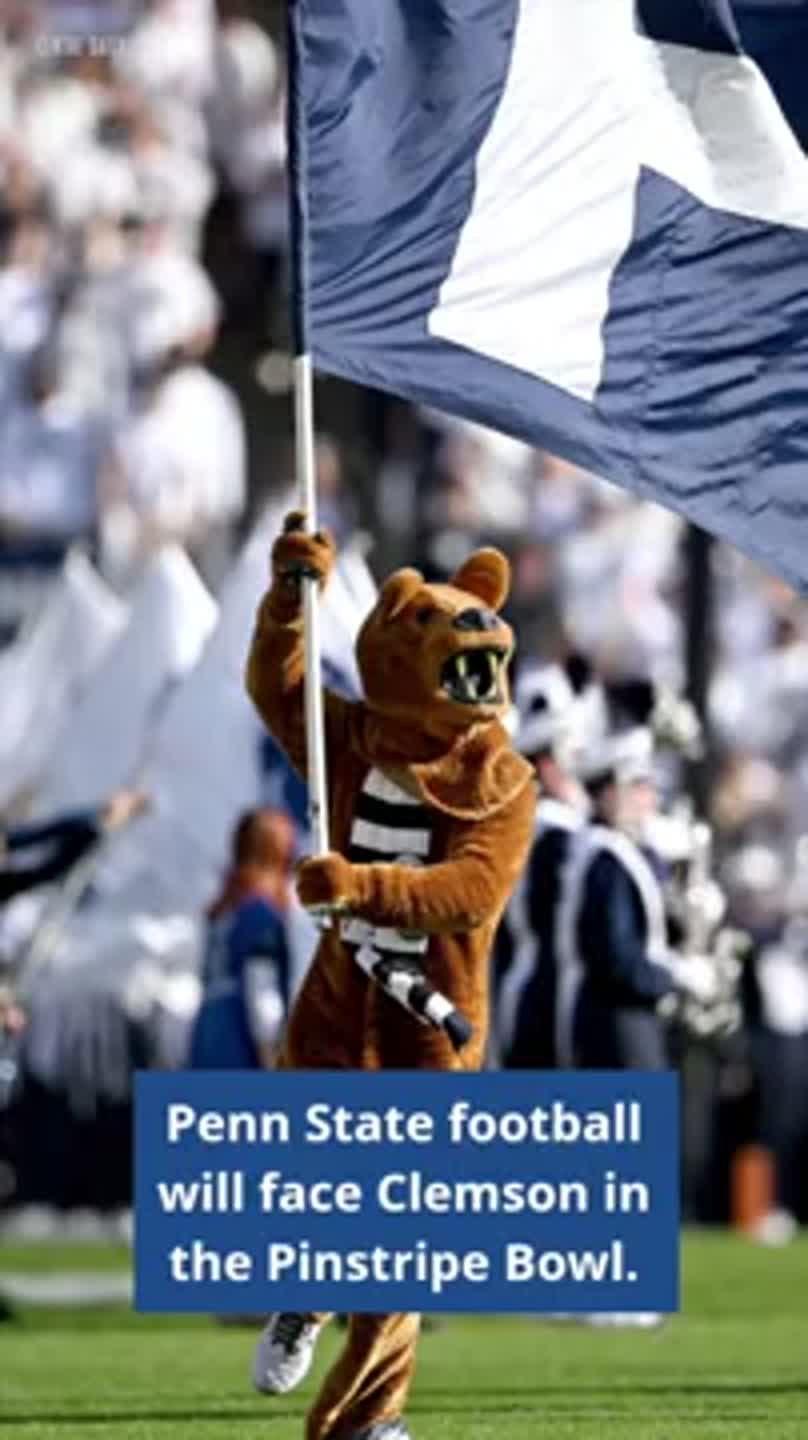 Penn State football to face Clemson in Pinstripe Bowl