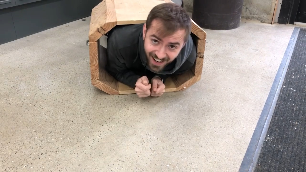 Squeezing through small holes can be part of your Missouri cave experience