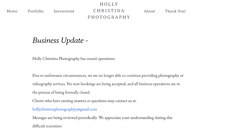NC Attorney General investigates wedding photographer