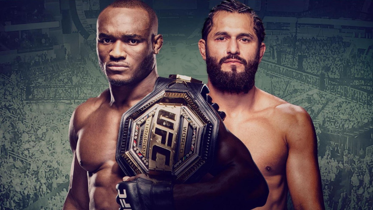 Cara a cara intenso entre Jorge Masvidal y Kamaru Usman en la UFC 261