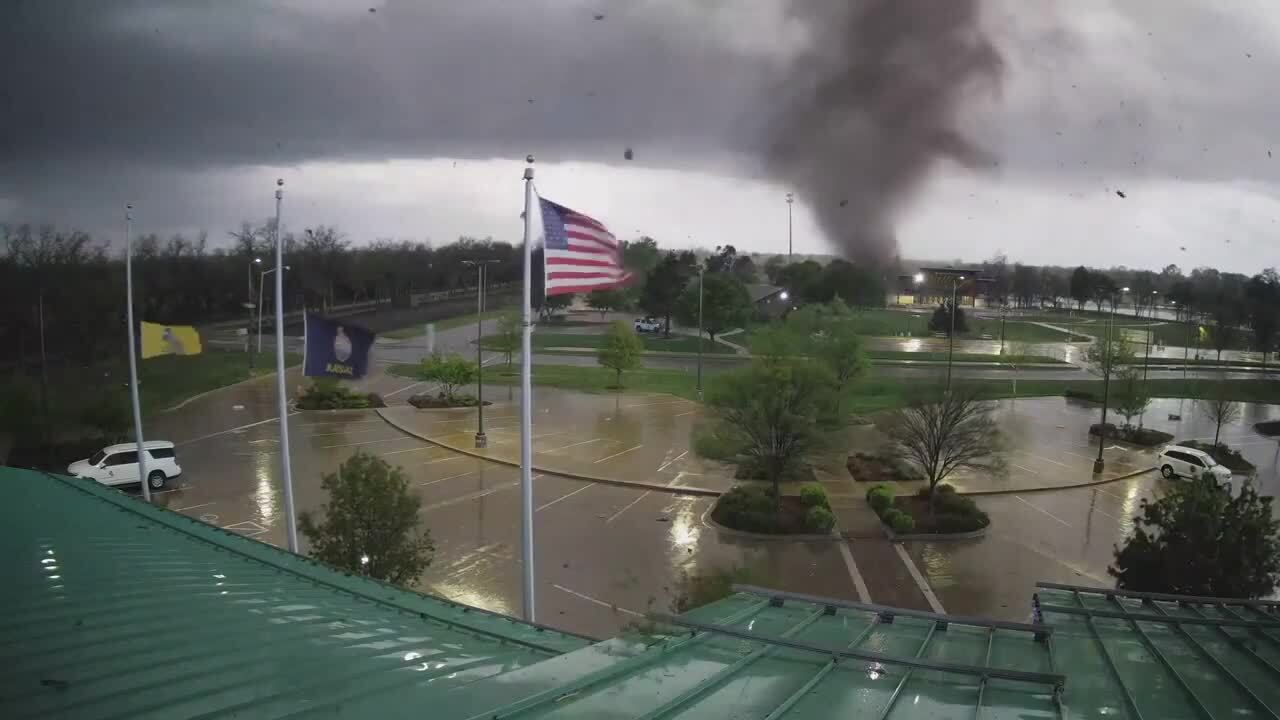 From City Hall: Footage of Andover, Kansas tornado on the ground