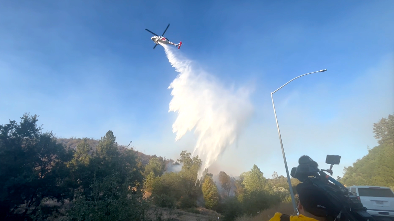 Cal Fire battles Dove Fire in Sonora