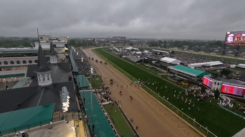 Timelapse: See Churchill Downs from dawn to dusk on Kentucky Derby Day 2025