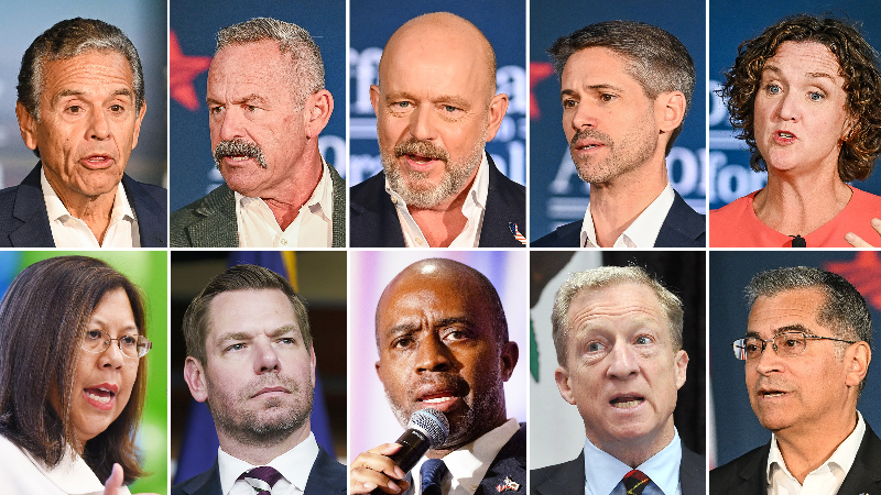 See who's on the ballot in the race for California governor