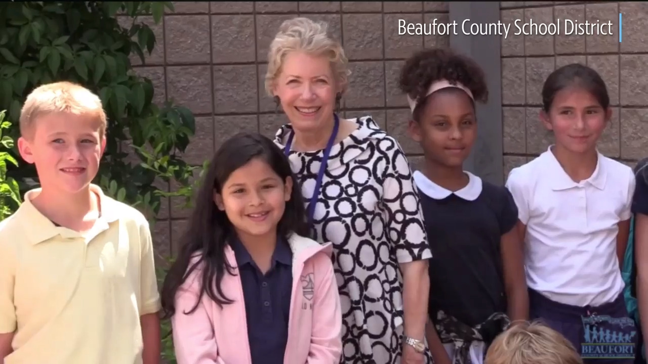 Frances Ferrene honored with garden in 2019 at Hilton Head Elementary